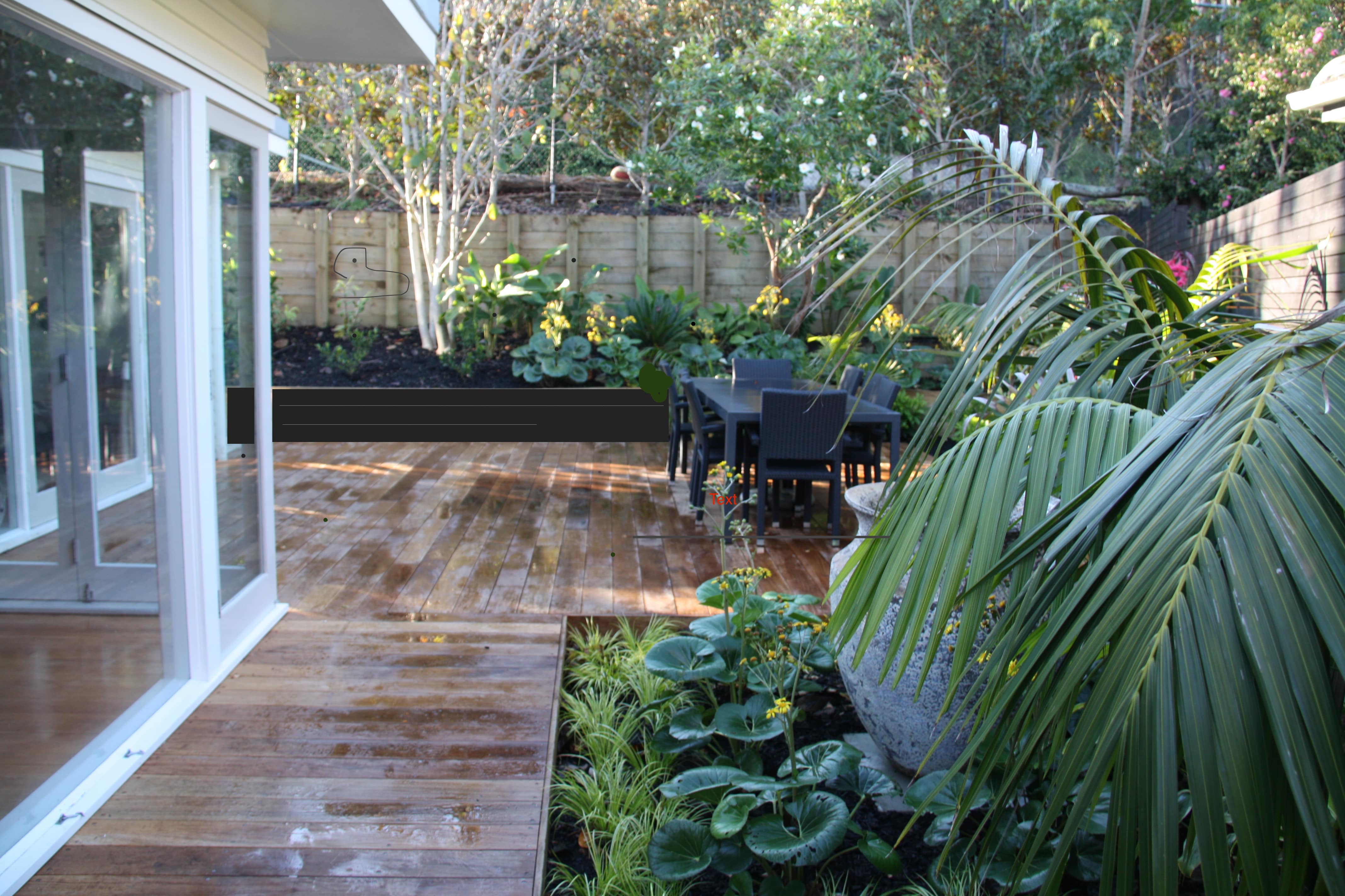 Tropical Garden and boardwalk ideas by Kirsten Sach Landscape Design