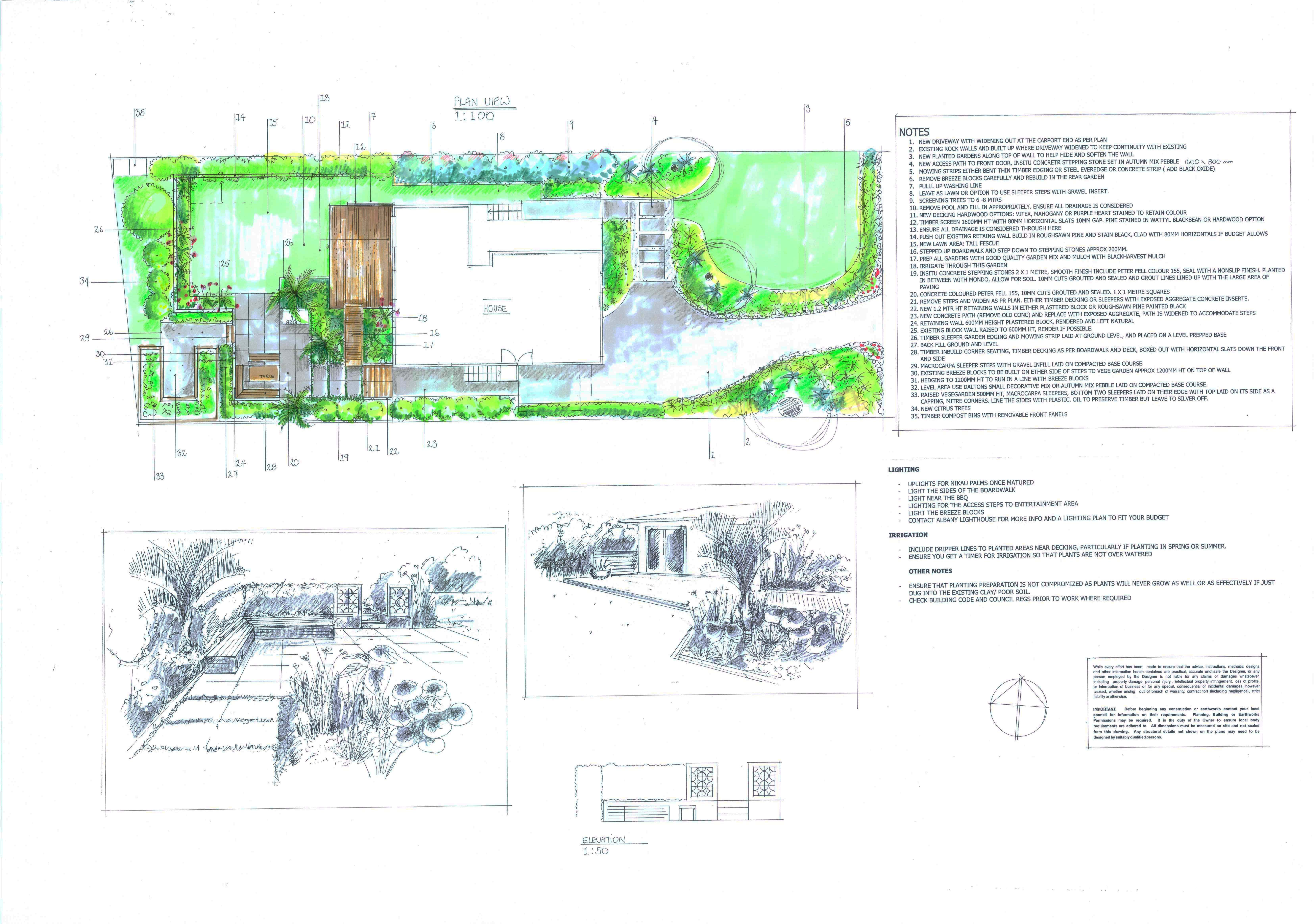 Landscape Design Concept plan by Kirsten Sach landscape Design